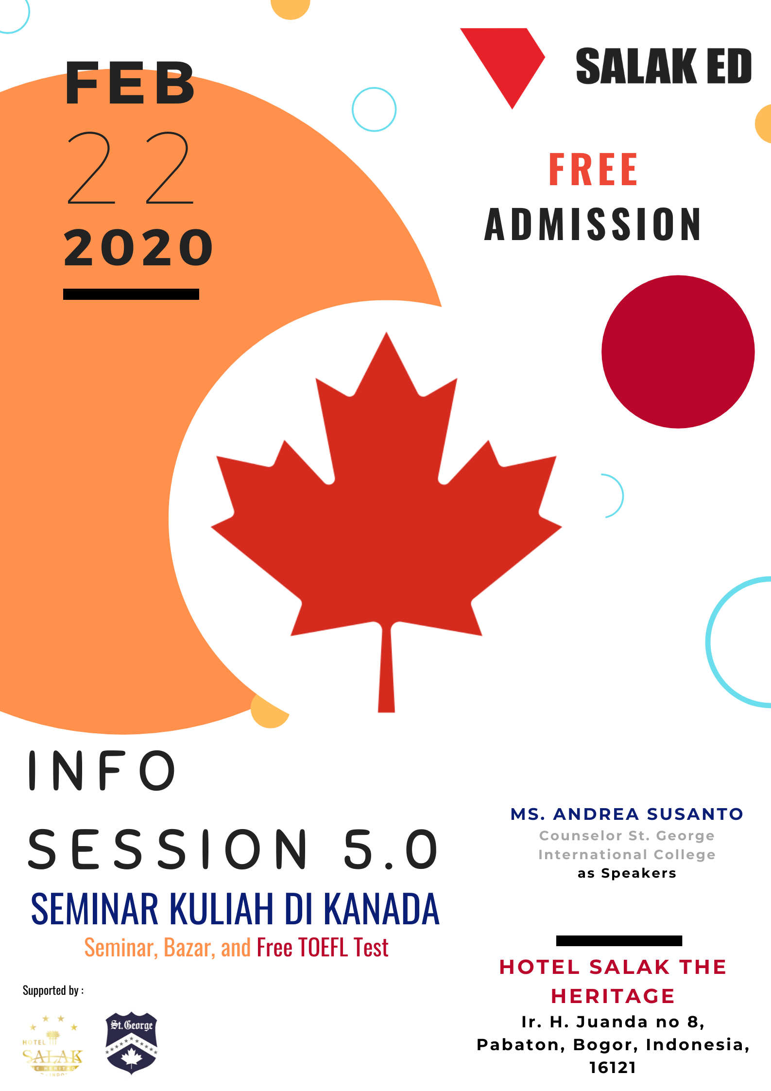 Undangan Info Session 5.0 - 22 February 2020 di Bogor