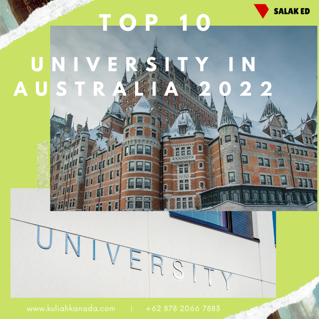 Top 10 Universitas Australia 2022